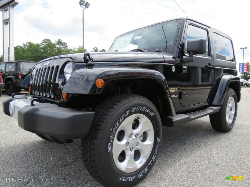 Black 2013 Jeep Wrangler Sahara 4x4 Exterior Photo #70758776