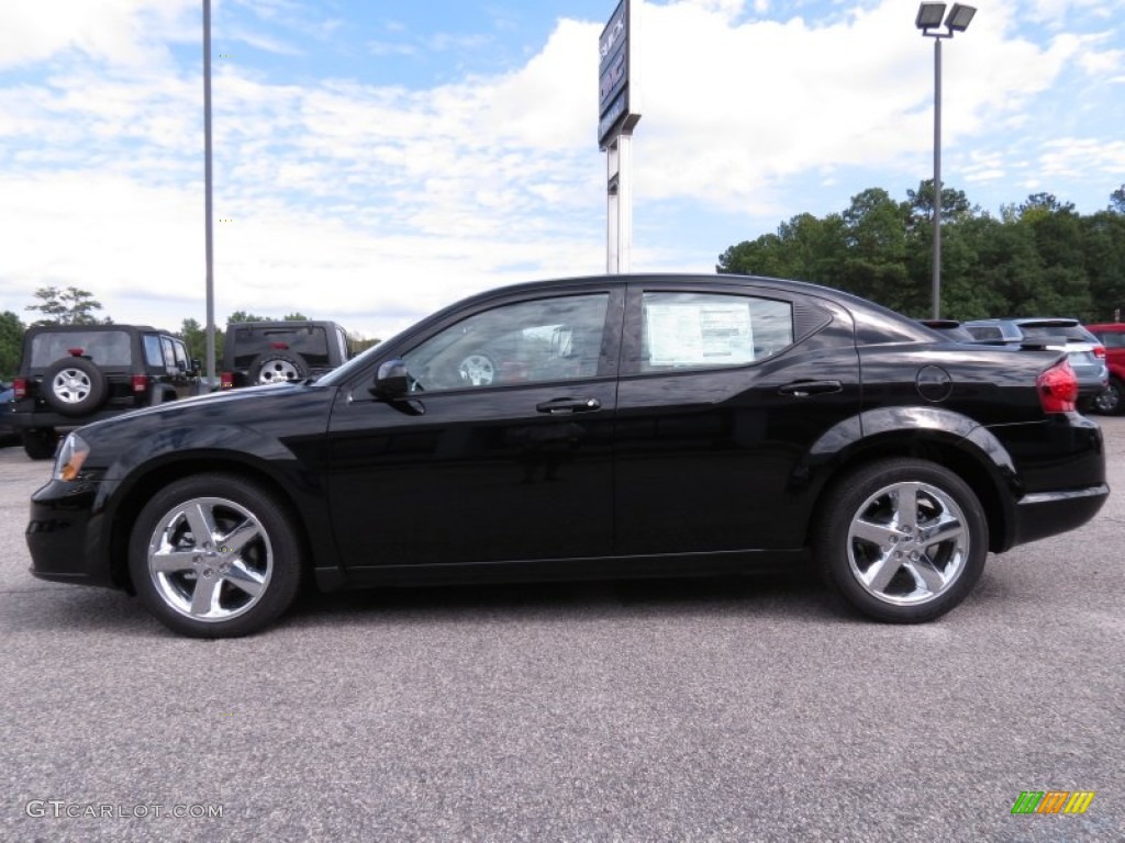 Black 2013 Dodge Avenger SXT V6 Exterior Photo #70759991
