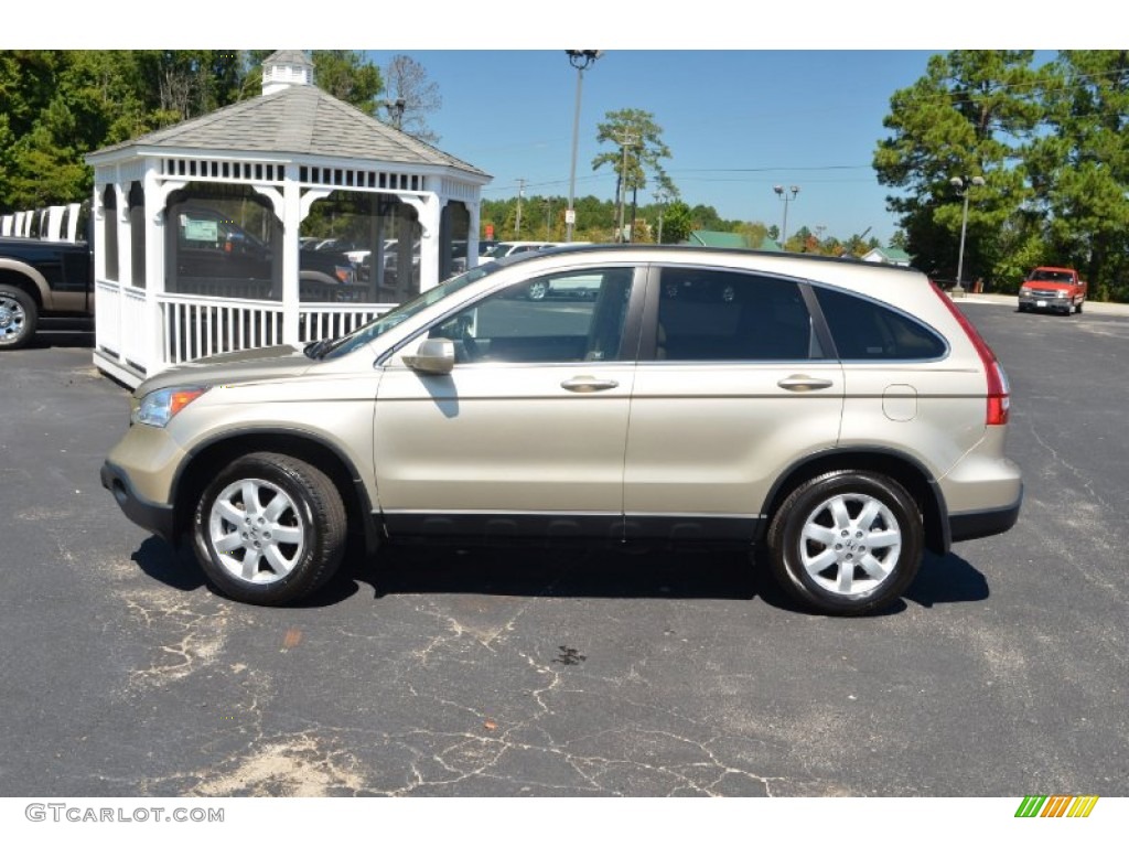 2008 CR-V EX-L 4WD - Borrego Beige Metallic / Gray photo #8