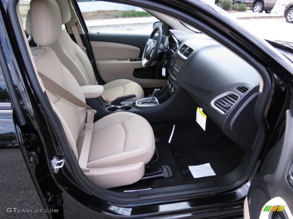 Black/Light Frost Beige Interior 2013 Dodge Avenger SXT V6 Photo #70760075
