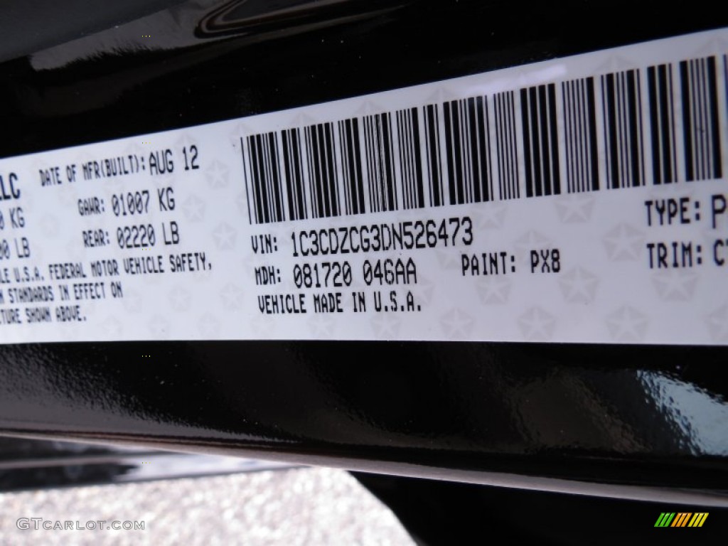 PX8 2013 Dodge Avenger SXT V6 Parts