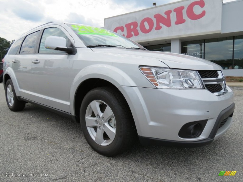 2012 Journey SXT - Bright Silver Metallic / Black photo #1