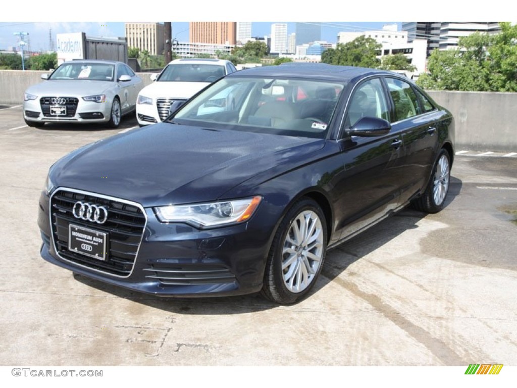 2013 A6 2.0T quattro Sedan - Moonlight Blue Metallic / Velvet Beige photo #3
