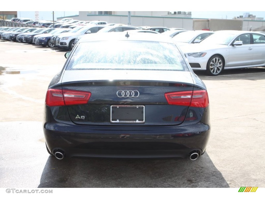 2013 A6 2.0T quattro Sedan - Moonlight Blue Metallic / Velvet Beige photo #7