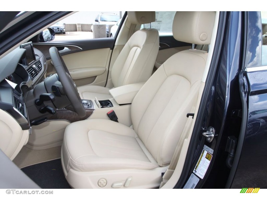 Velvet Beige Interior 2013 Audi A6 2.0T quattro Sedan Photo #70762283