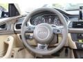 Velvet Beige 2013 Audi A6 2.0T quattro Sedan Steering Wheel