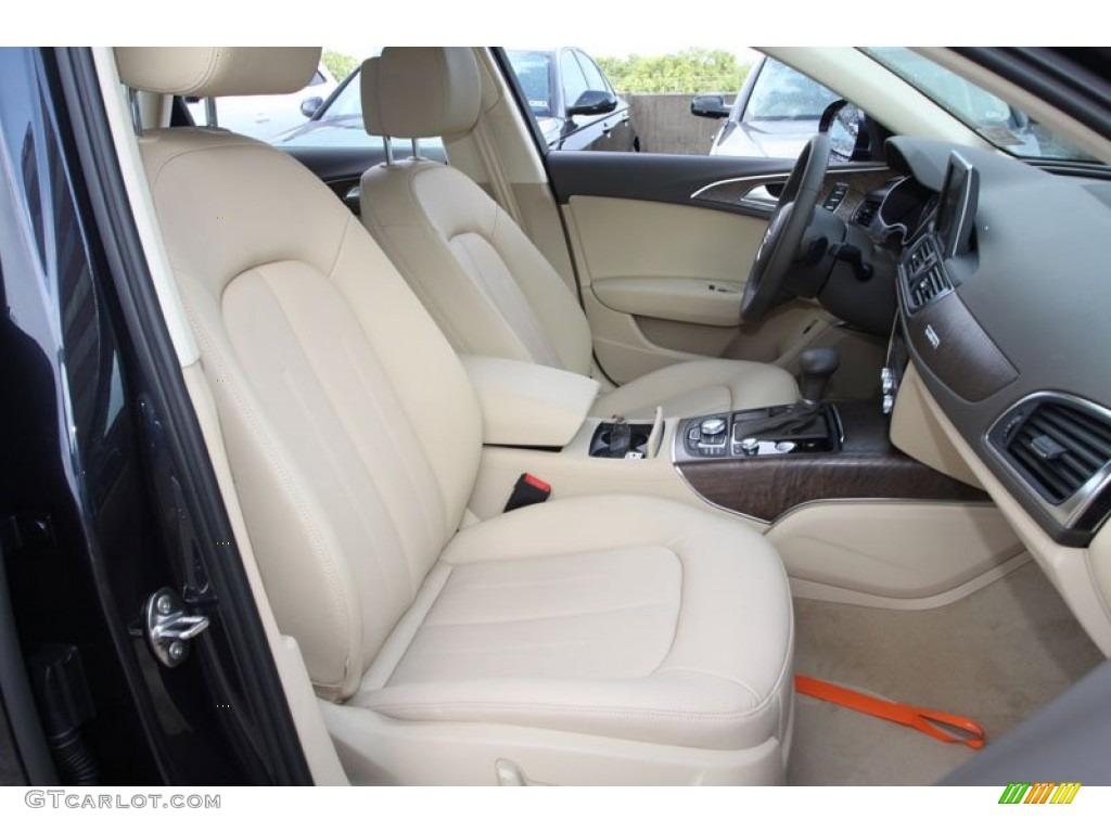 2013 A6 2.0T quattro Sedan - Moonlight Blue Metallic / Velvet Beige photo #25