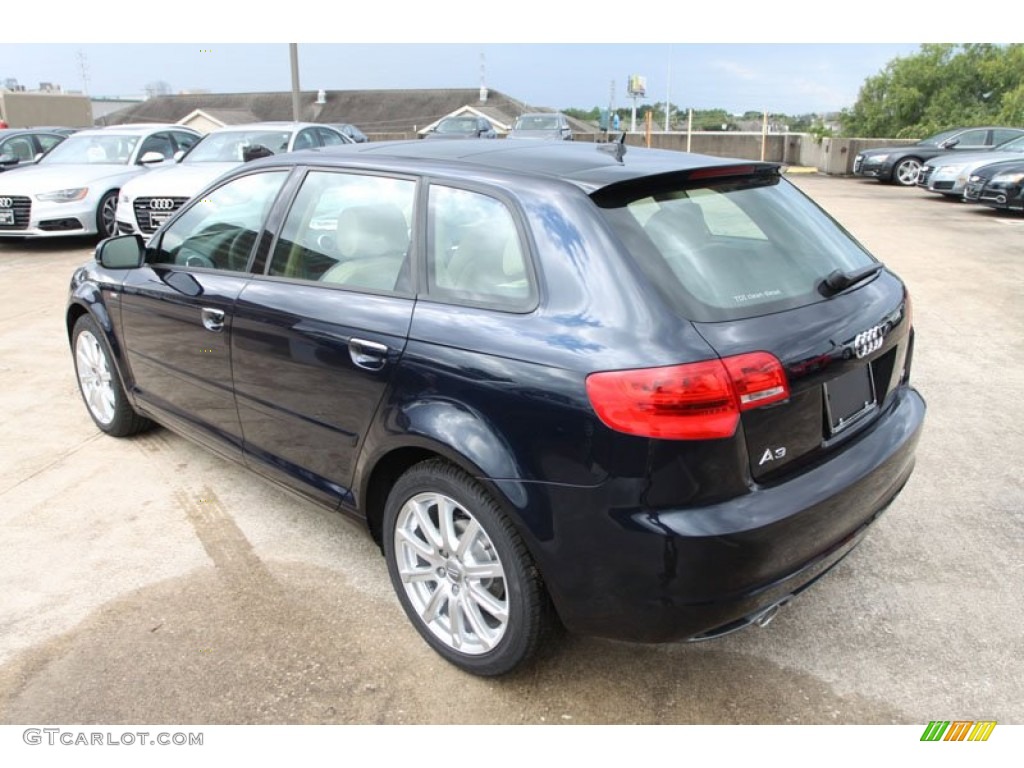 Deep Sea Blue Pearl Effect 2013 Audi A3 2.0 TDI Exterior Photo #70762715