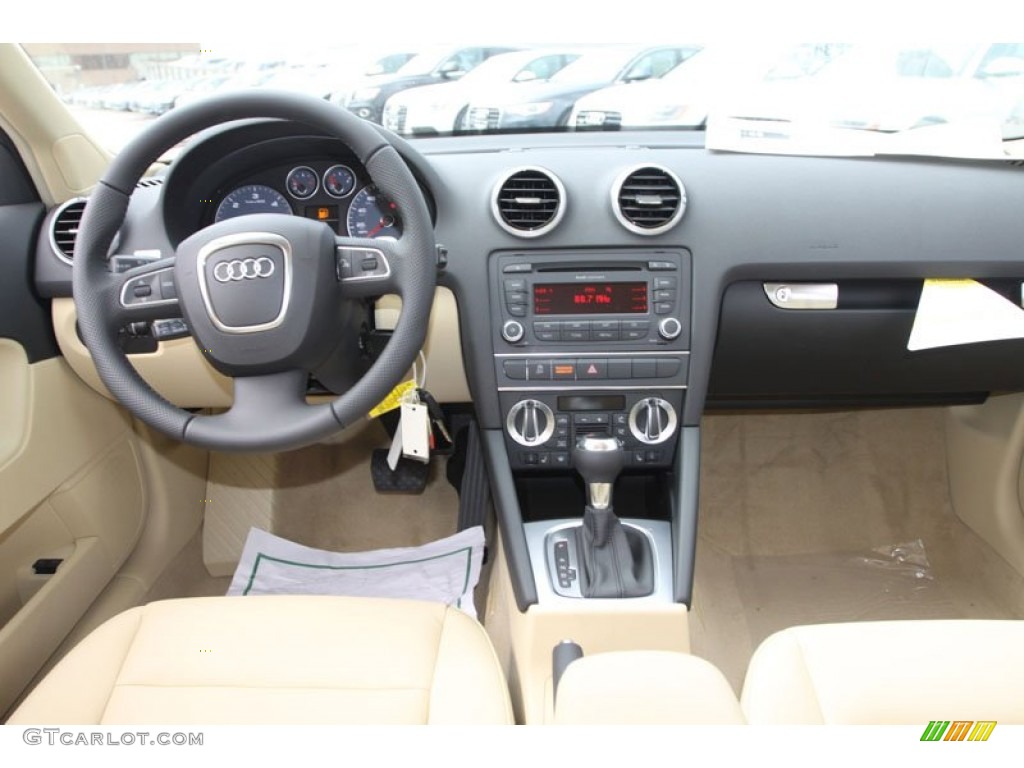 2013 Audi A3 2.0 TDI Luxor Beige Dashboard Photo #70762778
