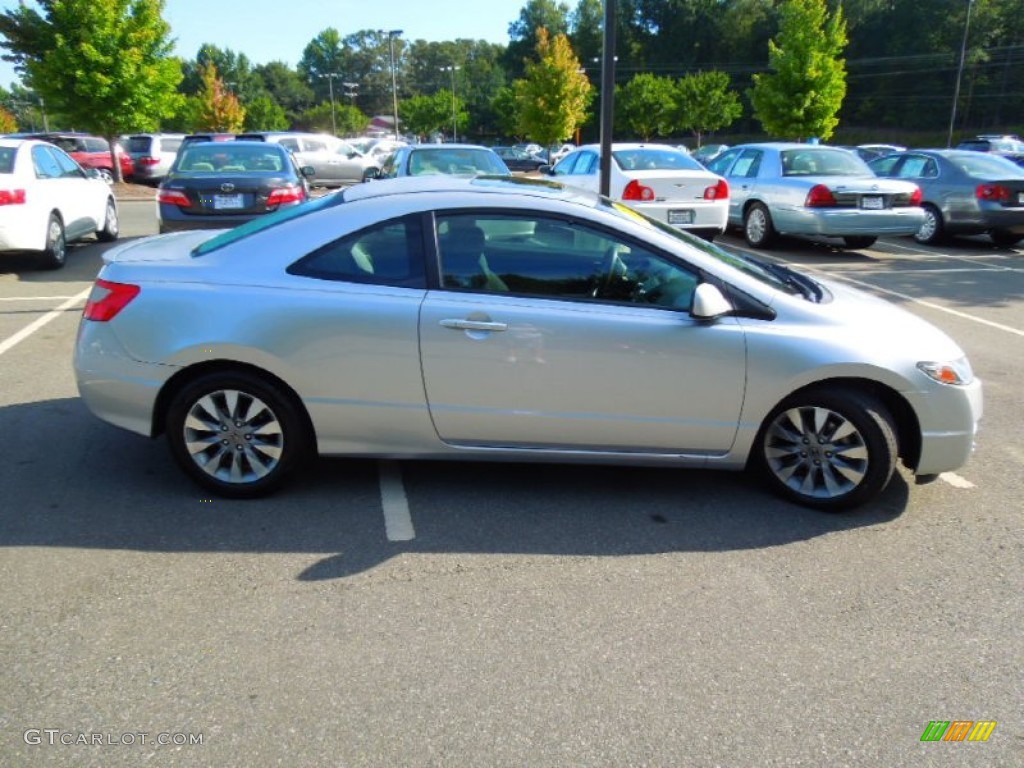 2010 Civic EX Coupe - Alabaster Silver Metallic / Black photo #3