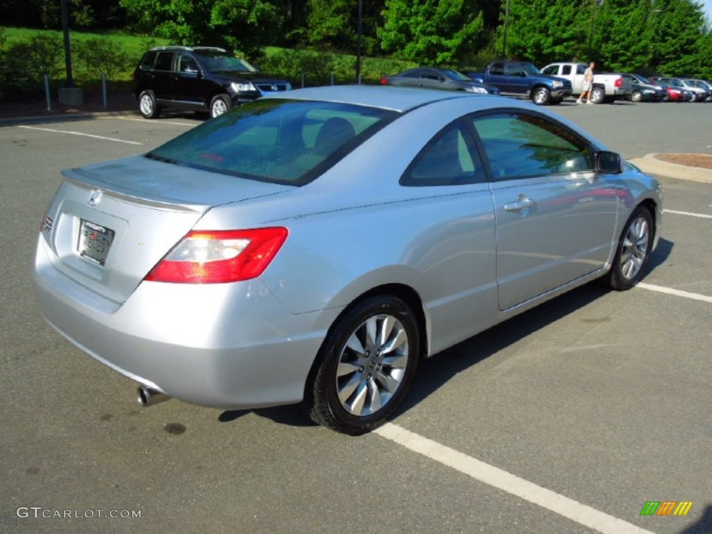 2010 Civic EX Coupe - Alabaster Silver Metallic / Black photo #6