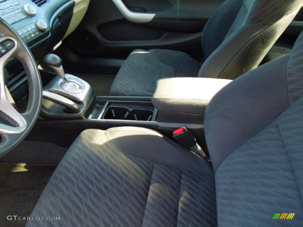 2010 Civic EX Coupe - Alabaster Silver Metallic / Black photo #12