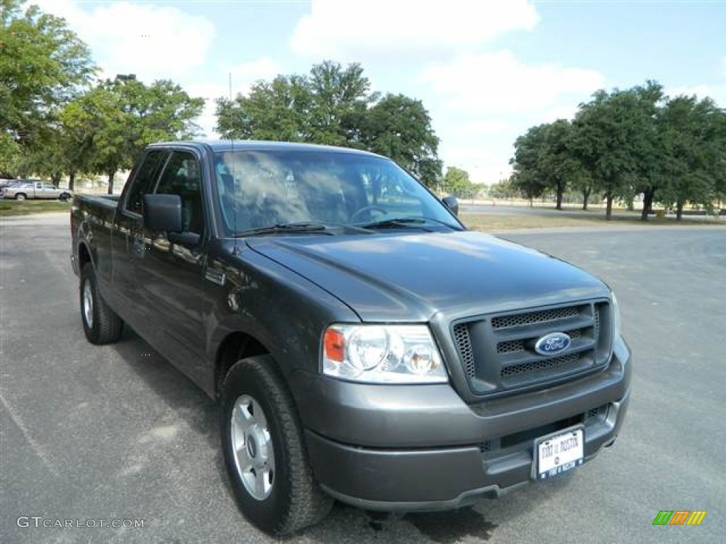 2004 F150 STX SuperCab - Dark Shadow Grey Metallic / Heritage Graphite Grey photo #3