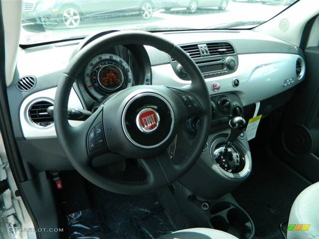 2013 Fiat 500 Pop Grigio/Nero (Gray/Black) Dashboard Photo #70766030