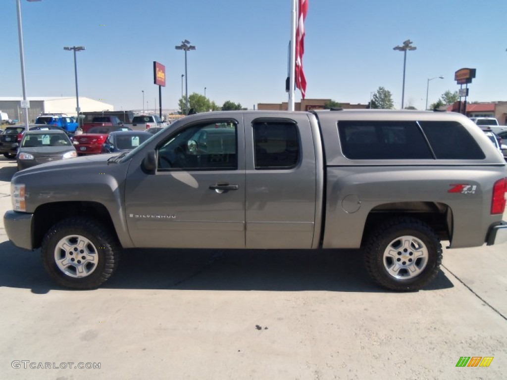 2007 Silverado 1500 LT Extended Cab 4x4 - Graystone Metallic / Ebony Black photo #8