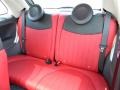 Pelle Rosso/Nera (Red/Black) Rear Seat Photo for 2012 Fiat 500 #70766816