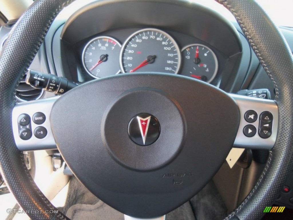 2006 Pontiac Grand Prix GT Sedan Ebony Steering Wheel Photo #70767284
