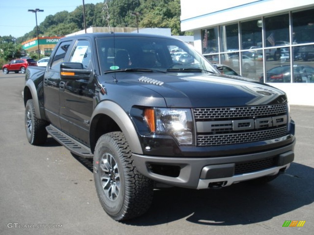 Tuxedo Black Metallic 2012 Ford F150 SVT Raptor SuperCrew 4x4 Exterior Photo #70768883