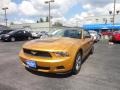 2010 Sunset Gold Metallic Ford Mustang V6 Premium Convertible  photo #2