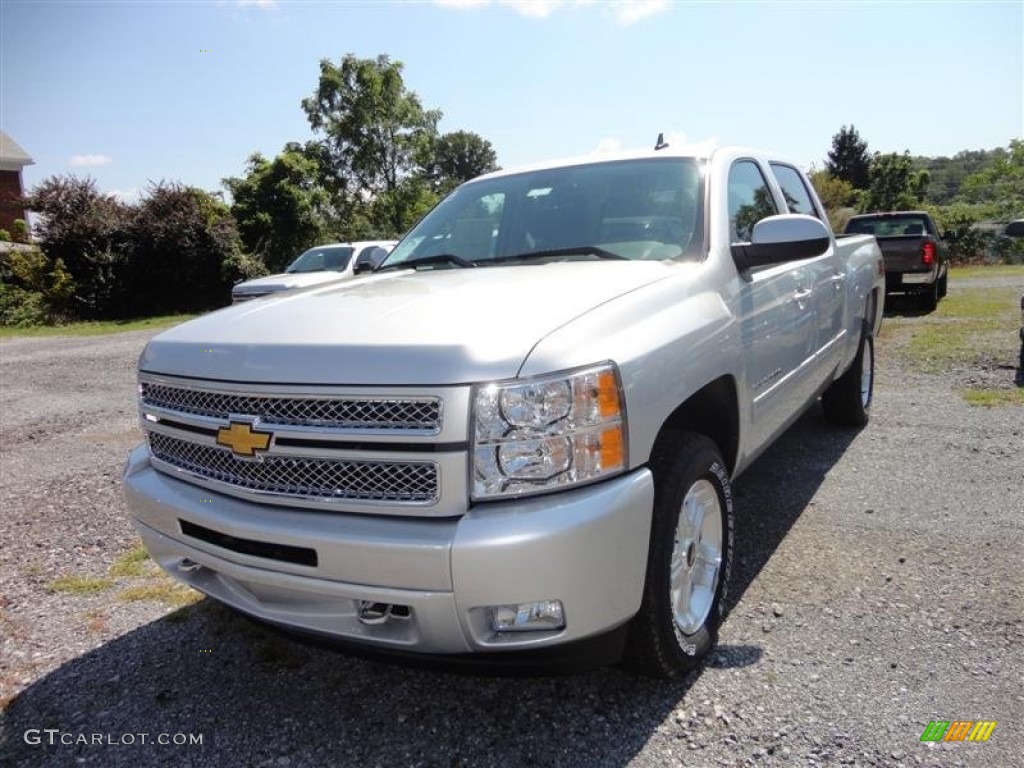 2013 Silverado 1500 LT Crew Cab 4x4 - Silver Ice Metallic / Ebony photo #2