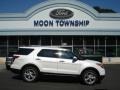 2013 White Platinum Tri-Coat Ford Explorer Limited 4WD  photo #1