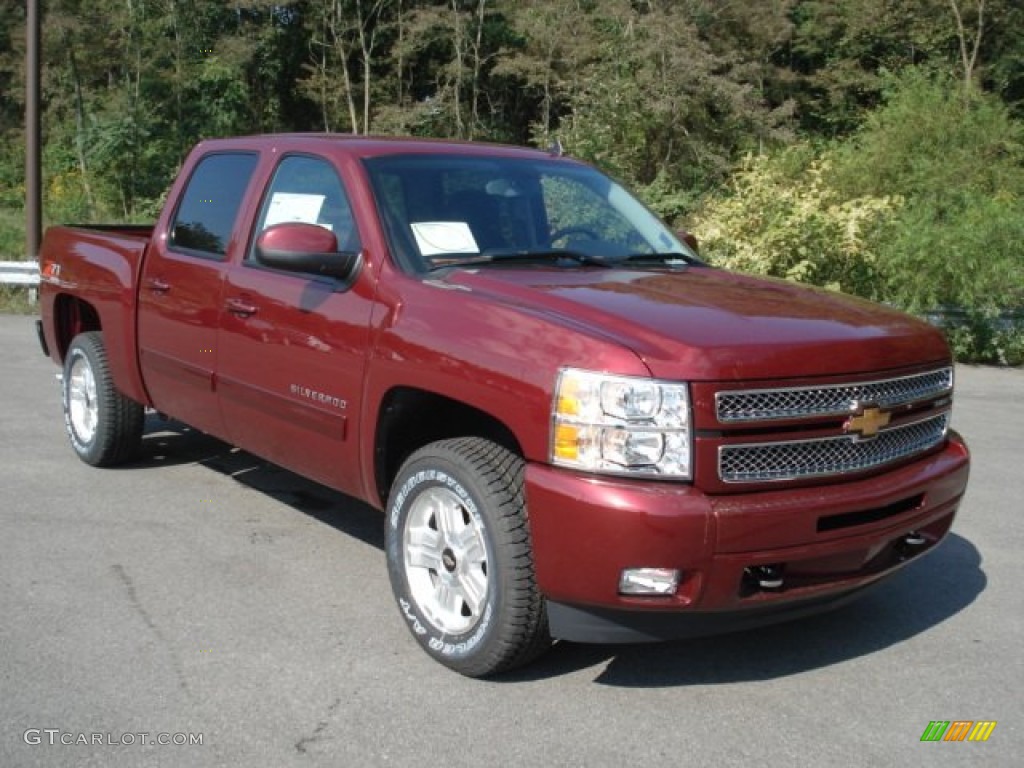 2013 Silverado 1500 LT Crew Cab 4x4 - Deep Ruby Metallic / Ebony photo #2