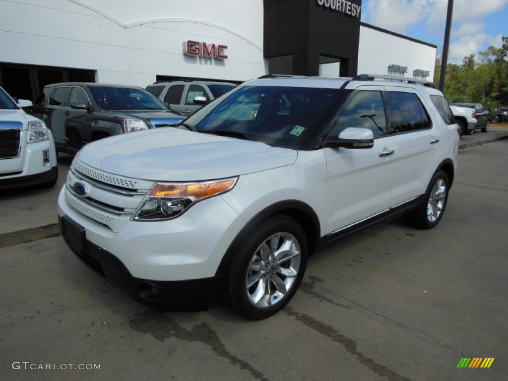 2011 Explorer Limited - White Platinum Tri-Coat / Charcoal Black photo #2