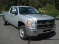 Silver Ice Metallic - Silverado 2500HD Work Truck Extended Cab 4x4 Photo No. 2