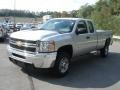 2012 Silver Ice Metallic Chevrolet Silverado 2500HD Work Truck Extended Cab 4x4  photo #4