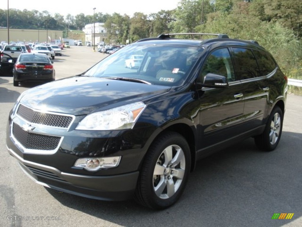 2012 Traverse LT AWD - Black Granite Metallic / Ebony photo #4