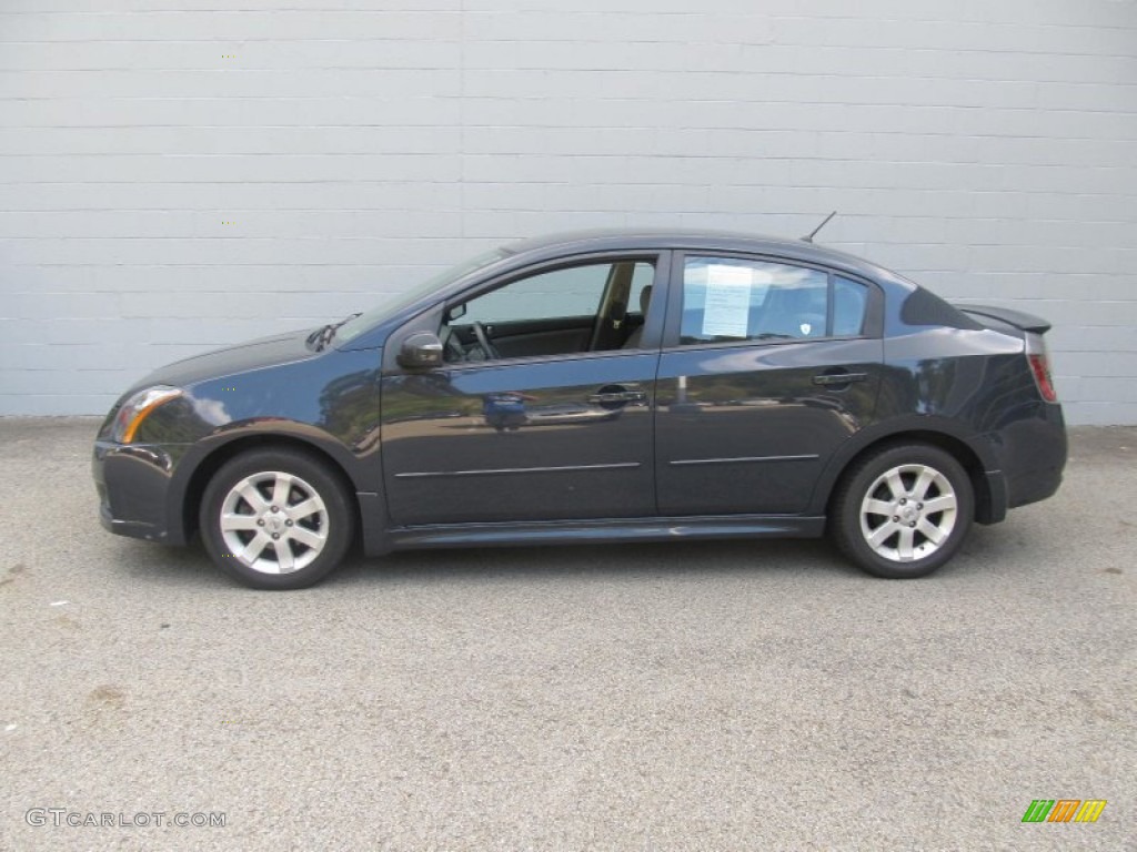 2009 Sentra 2.0 SR - Midnight Sky / Charcoal photo #2