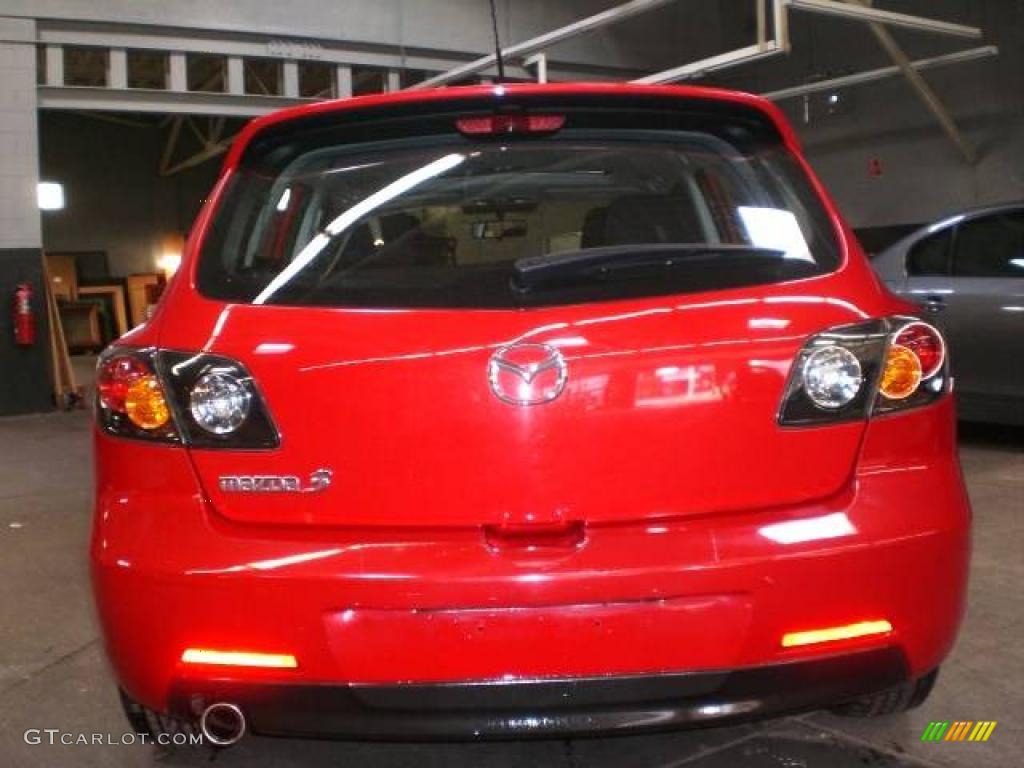 2005 MAZDA3 s Hatchback - Velocity Red Mica / Black/Red photo #26