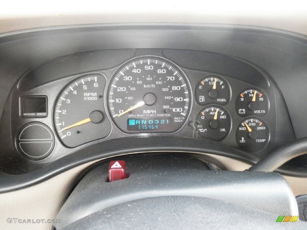2001 Chevrolet Silverado 1500 LS Extended Cab 4x4 Gauges Photo #70775534
