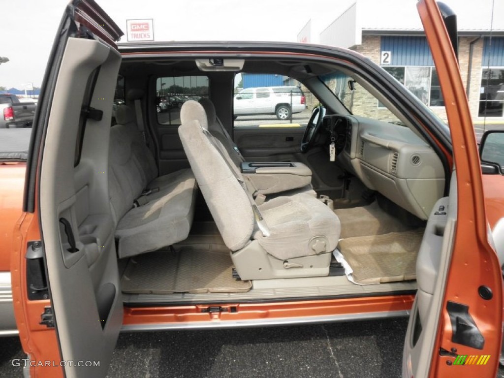 Tan Interior 2001 Chevrolet Silverado 1500 LS Extended Cab 4x4 Photo #70775630