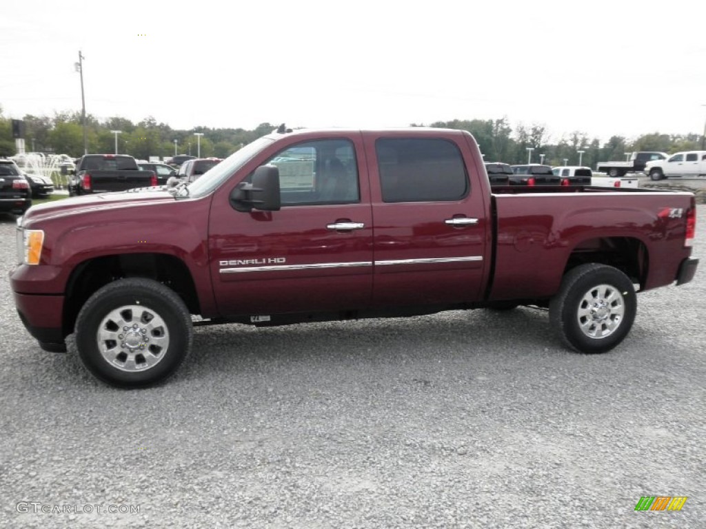 Sonoma Red Metallic 2013 GMC Sierra 3500HD Denali Crew Cab 4x4 Exterior Photo #70775696