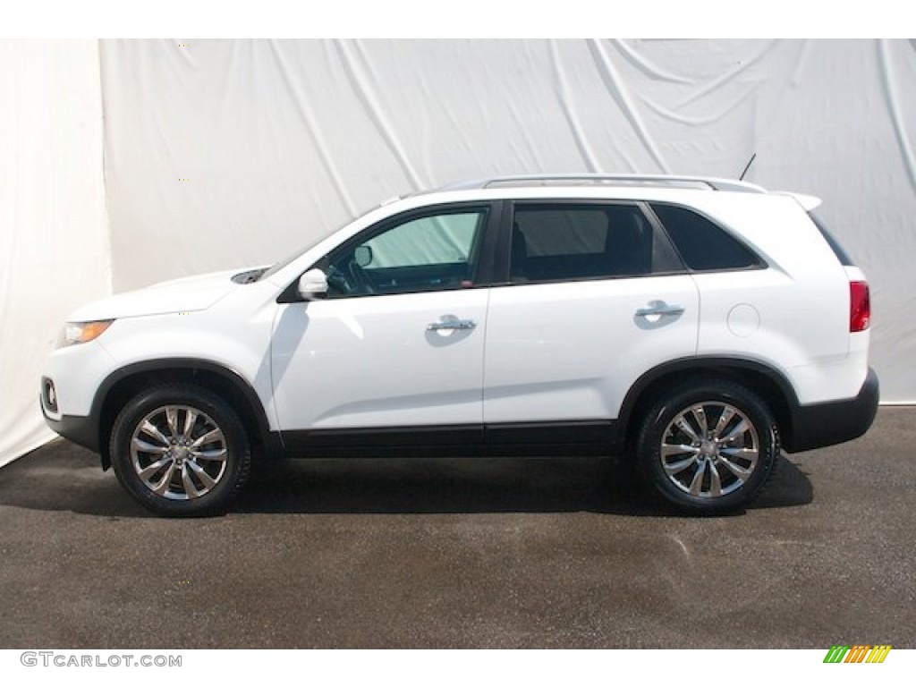 2011 Sorento EX V6 - Snow White Pearl / Beige photo #8