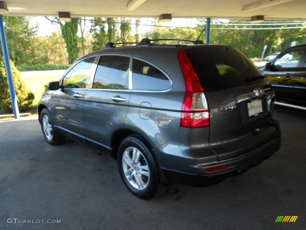 2011 CR-V EX-L 4WD - Polished Metal Metallic / Black photo #2