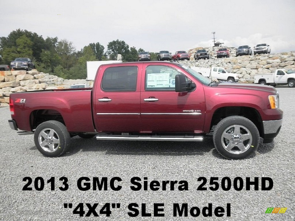 2013 Sierra 2500HD SLE Crew Cab 4x4 - Sonoma Red Metallic / Ebony photo #1