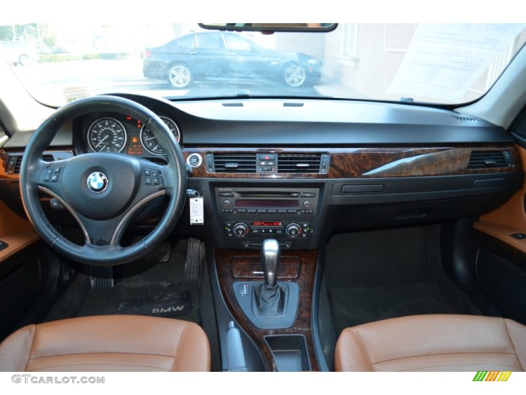 2007 3 Series 328i Coupe - Arctic Metallic / Saddle Brown/Black photo #9