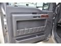 Ebony Leather 2009 Ford F250 Super Duty Lariat Crew Cab 4x4 Door Panel