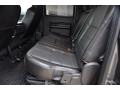 2009 Ford F250 Super Duty Ebony Leather Interior Rear Seat Photo