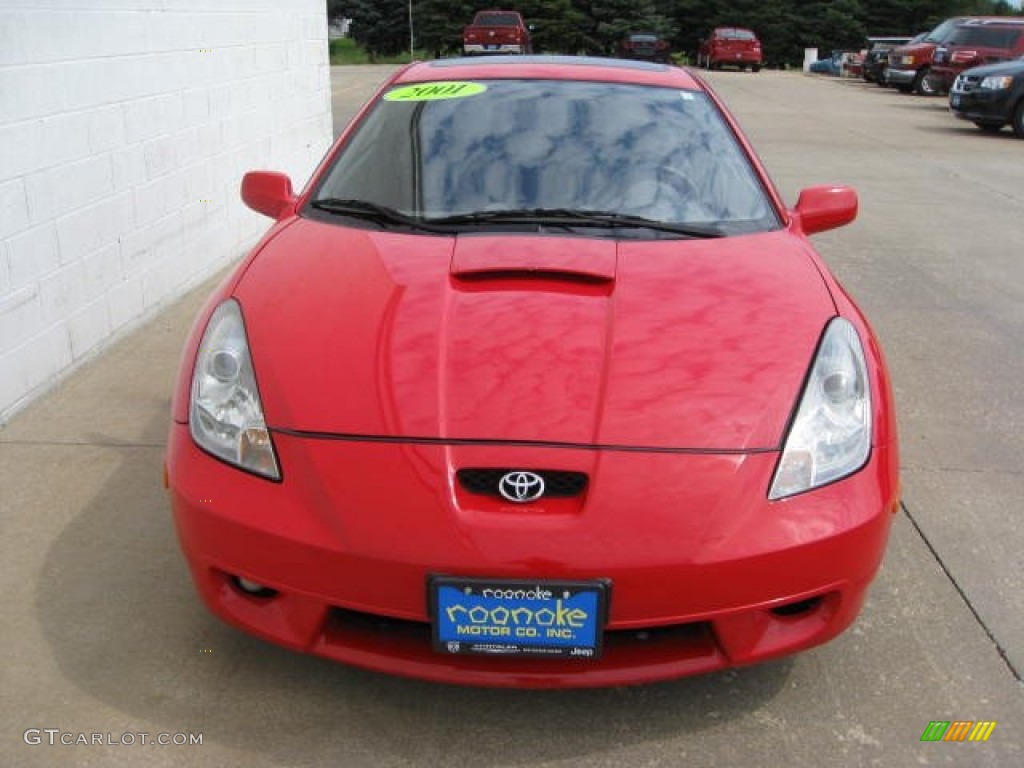 2001 Celica GT-S - Absolutely Red / Black photo #7