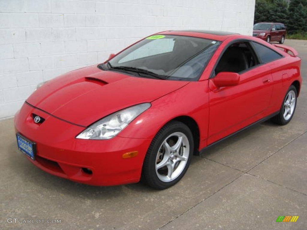 2001 Celica GT-S - Absolutely Red / Black photo #8
