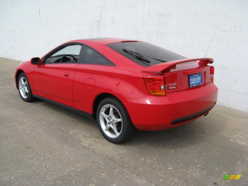 2001 Celica GT-S - Absolutely Red / Black photo #9