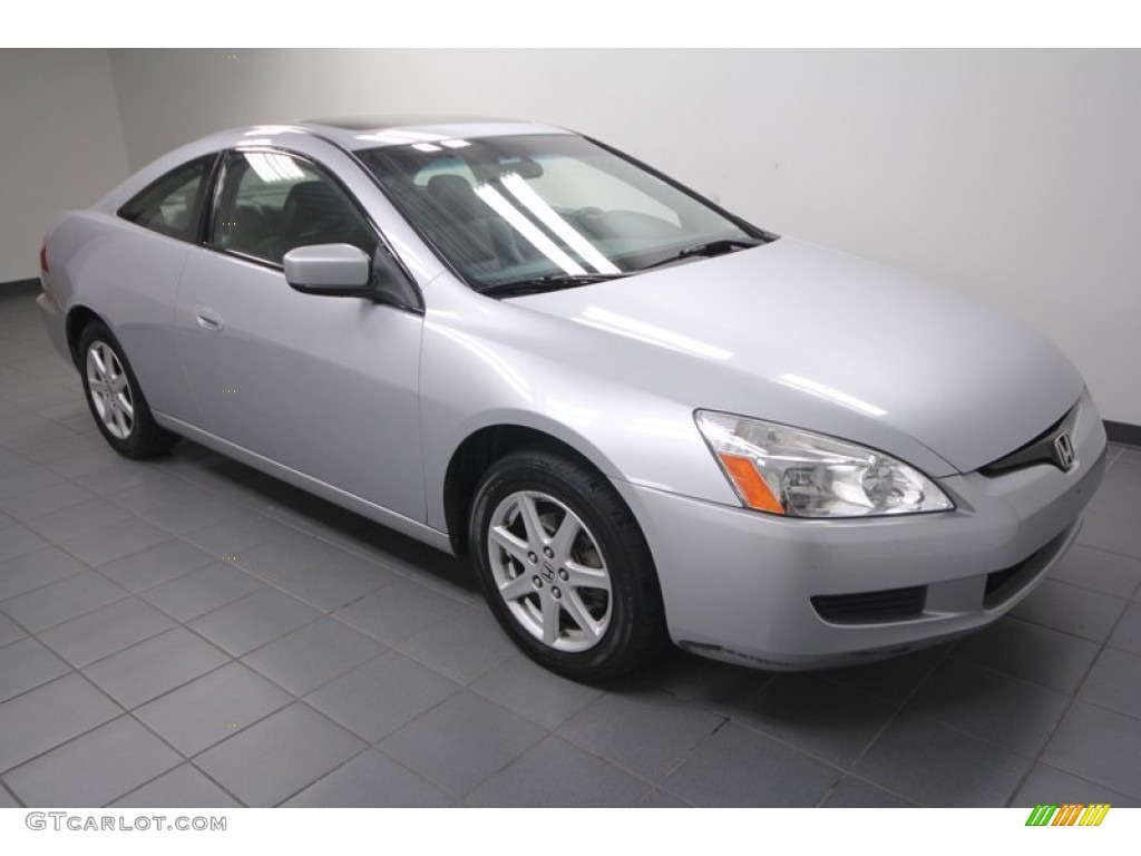 Satin Silver Metallic 2003 Honda Accord EX V6 Coupe Exterior Photo #70779315