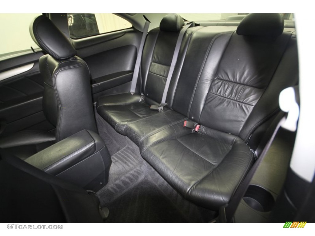 Black Interior 2003 Honda Accord EX V6 Coupe Photo #70779359