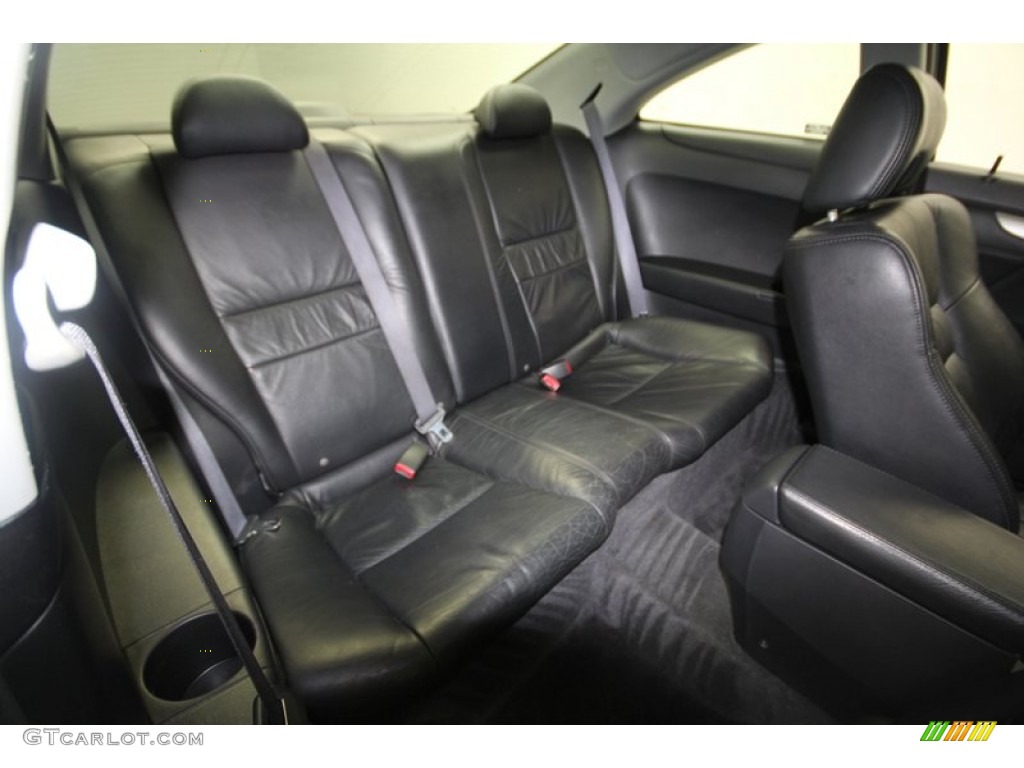 Black Interior 2003 Honda Accord EX V6 Coupe Photo #70779491