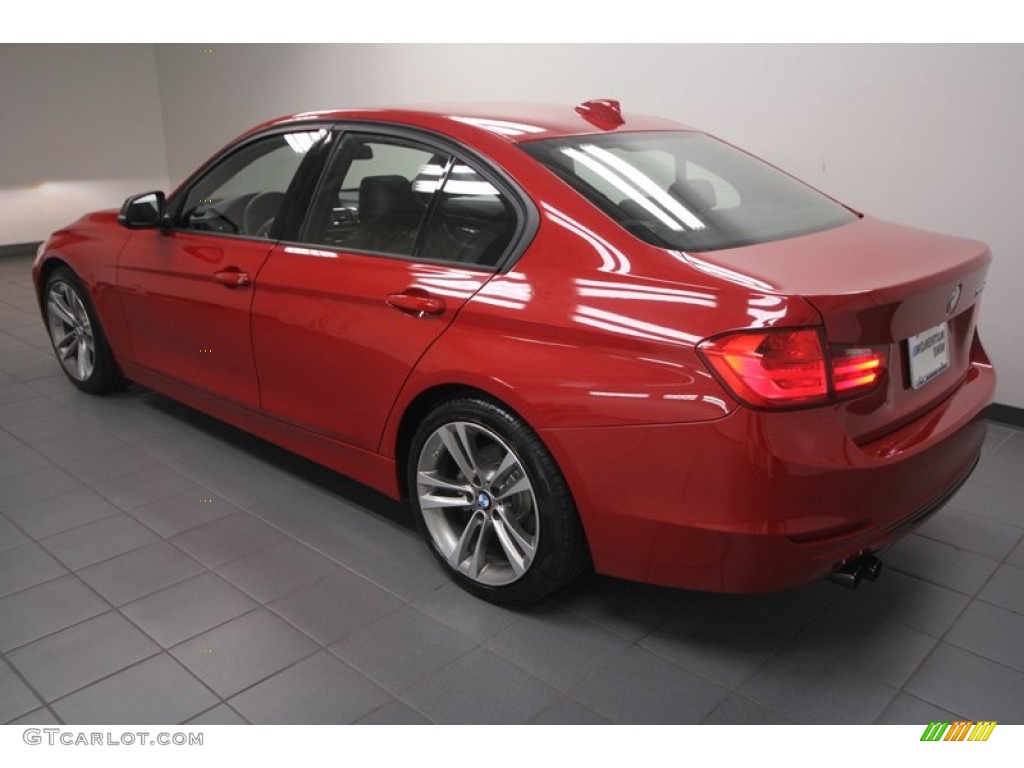 2012 3 Series 328i Sedan - Melbourne Red Metallic / Black/Red Highlight photo #5