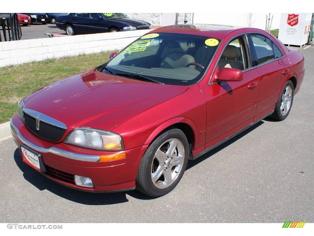 2002 LS V6 - Autumn Red Metallic / Medium Parchment photo #1