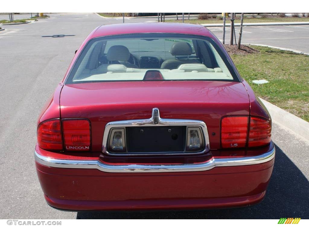 2002 LS V6 - Autumn Red Metallic / Medium Parchment photo #5